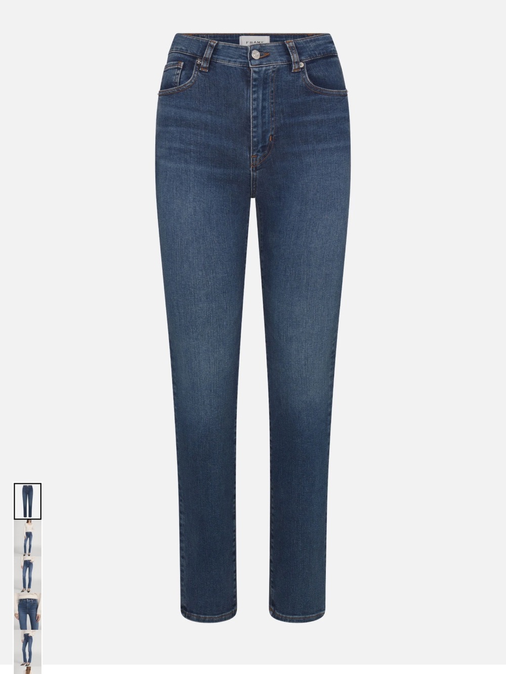Frame Denim Mid-Rise Straight Jeans - Indigo